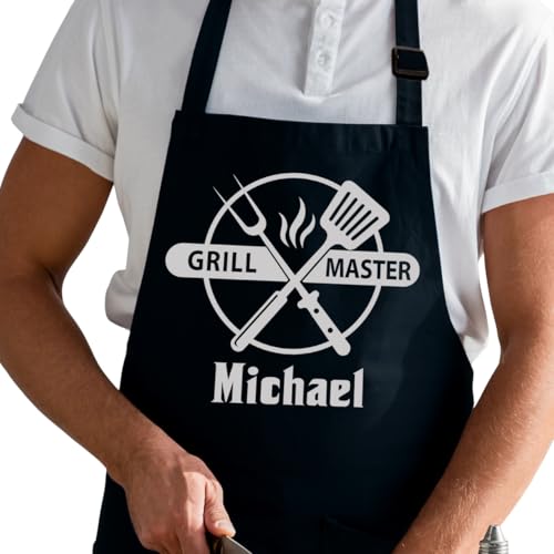 7th Hill Custom Aprons for Men, Grilling Gifts for Men, Fathers Day, Christmas, Dad Gifts, Kitchen Chef Apron, Delantales de Cocina para Hombres