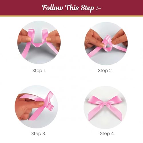 Image of SpecialYou Big Pink Bow Ribbon Foil Balloon Decoration Kit | Pink Bow Foil Balloon, Ribbon Rolls, Glue Dots for Birthday Decoration, Girls Party Decor, Room Decor-8pcs