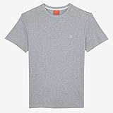 Tee shirt manches courtes uni OXBOW P0TEBAZ Tee-Shirt Manches Courtes col Rond uni Gris Chiné