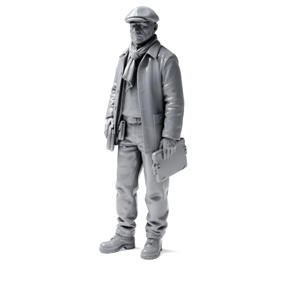Generisch 3drifter-Miniatures Hafenarbeiter & Seeleute 1:32 (ca. 5,8 cm) – 9 Miniatur-Figuren unbemalt – Diorama & Modellbau