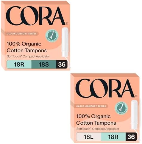 Amazon.com: Cora Organic Applicator Tampon Multipack | 100% Organic
