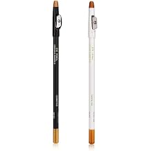 Barber Pencil, 2Pcs Barber Pencil with Built-in Sharpener Hairline Pencil Beard Pencil Hair Beard Shape Accessories Barber Pencil For Lineup Hairline Beard Shaping Pencils for Men