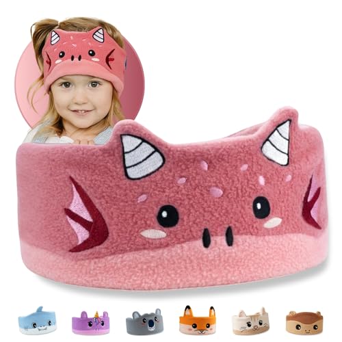 Bandou 3.0 - Original Toddler Headphones Kids Headband Headphones - Bluetooth Wireless Headband - Comfortable Headphones for Plane - Safe Volume Limit - Adjustable Travel School and Sleep (Ember)