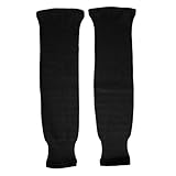 TronX SK80 Knit Ice Hockey Socks (Black 28 Inch)
