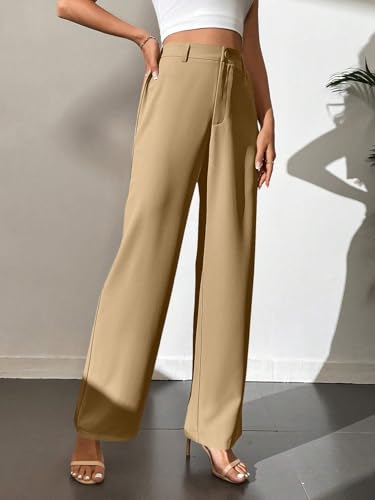 Image of Elendra Women Lycra - Bootcut Trousers Pant Wide Leg