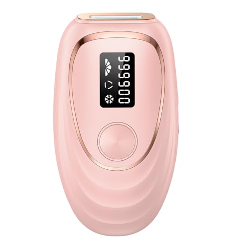 IPL Laser Hair Removal Device for Women &amp; Men, with Ice-Cooling, Pink