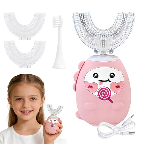 Cepillo de dientes eléctrico para niños que cuida la sonrisa de tus hijos con limpieza de 360°