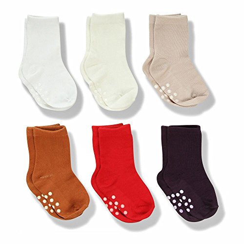 Silky Toes Non-Skid Infant Socks Multi Colored Baby Boy Girl Gift Set (12-18M, Fall Collection Girls (6 Pairs)) #TOP14