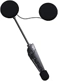 OBEST Cuffie Bluetooth per caschi da moto, interfono per due persone, portata fino a 500 m, vivavoce, riproduzione musicale, assistente vocale, universale per tutti i caschi