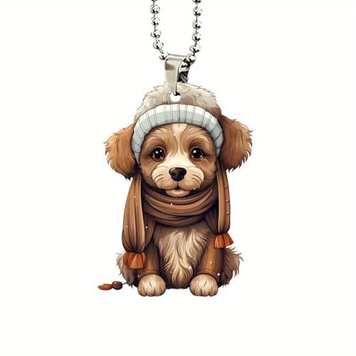 Porte-clés chien 2D acrylique bijou de sac suspendu cadeau femme fille TABOJS