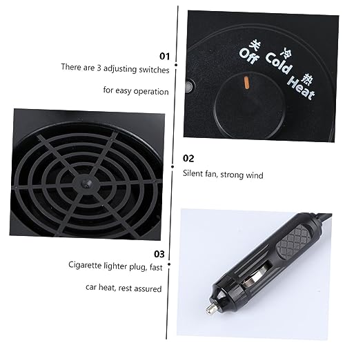 ULTECHNOVO Aquecedor De Carro Aquecedores De Carro Portáteis Portátil Aquecedores De Carros Desembaç