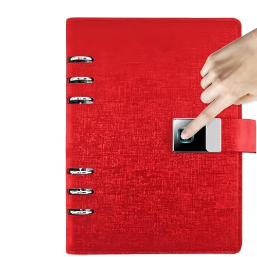 Smart Digital Sketchbook with Sync Pen, A5 Intelligent Notebook for Drawing and Note-Taking, Real Paper Texture Sketchpad for Artists and Designers, 16GB Storage,Red