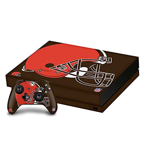 Skin Xbox One X NFL Cleveland Browns autocollant vinyle console et manettes