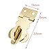 TAODAN 6PCS Solid Brass Padlock Hasp with Screws 27x19mm Mini Decorative Hasp Handbag Buckle Locking Clasp for Vintage Wooden Boxes Heavy Duty Wooden Boxes Jewelry Gift Boxes Tool Boxes