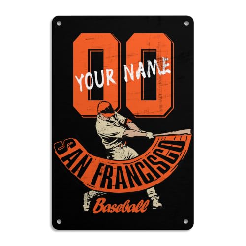 Image of ANTKING San Francisco Metal Sign Custom Sign Decor for Men Youth Boy Gifts