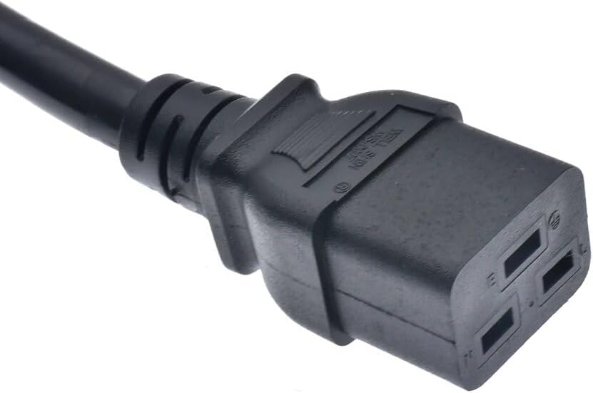 Toptekits Heavy-Duty Power Cord NEMA L6-20P to C19 for PDU and UPS 10ft/3m, 20A, 250V, 12AWG, IEC-320-C19 to NEMA L6-20P Power Cable, UL Listed