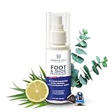 Mannlich Shoe & Foot Deodorizer Spray - Odor & Smell Remover for Shoes & Socks, 600+ Sprays in a Bottle, Skin Soothing, Non Irritating, Organic & Cruelty Free, Revitalizes Tired Feet - 100ml