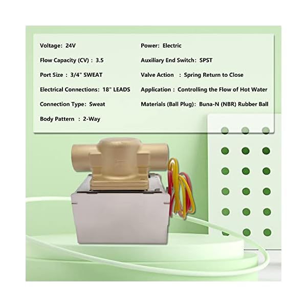 V8043E1012 Zone Valve, 3/4" Sweat Zone Valves Motor Replacement Head