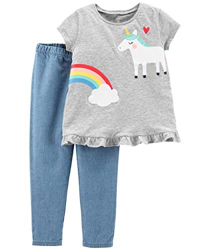 2 Pc Playwear Sets Carter's vêtement bébé fille facile à enfiler