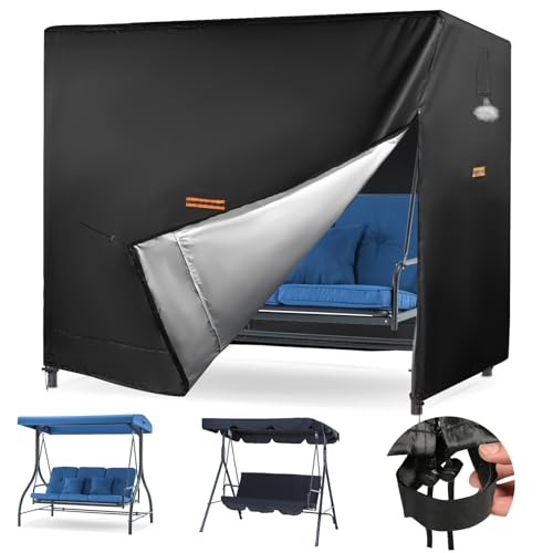Swingcoversforoutdoorpatioswing3seater420doxfordheavydutymaterialvelcrodrawstringsventsreflectivehandleshammockgardenporchswingcoverantiuvfullprotection855066in Urban Country Home Decor Swing covers for outdoor patio swing 3 seater 420d oxford heavy duty material velcro drawstrings vents reflective handles hammock garden porch swing cover anti uv full protection 85 50 66 in urban country home decor