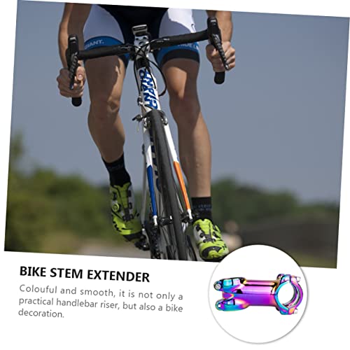 Besportble 1Pc Bicycle Stem Neck Extender Extension Riser Adjustable Bike Stem Bike Neck Extender Mtb Bike Handlebar Stem Accessory Mtb Bike Raiser Aluminum Alloy Adapter Colorful Fold #TOP5