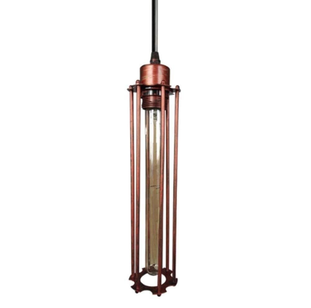 KXEcoLife Ceiling Lights Vintage Hanging Lamp - Steampunk Kit Industrial Antique Decorative Suspension Lighting Fixture(Rust Color)