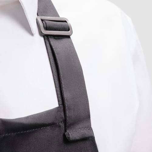 Variante de Genérico delantal hombre personalizado (Negro, Adulto)