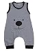 Canis Baby Boys Summer Sleeveless Lovely Bear Harem Romper Jumpsuit (70(0-6M))