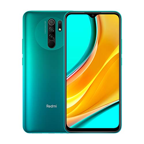Xiaomi Redmi 9 los teléfonos móviles 4GB RAM 64GB ROM, Helio G80, 13MP+8MP Cámara, Pantalla FHD + de 6.53', 5020mAh batería, Versión Global (Verde)