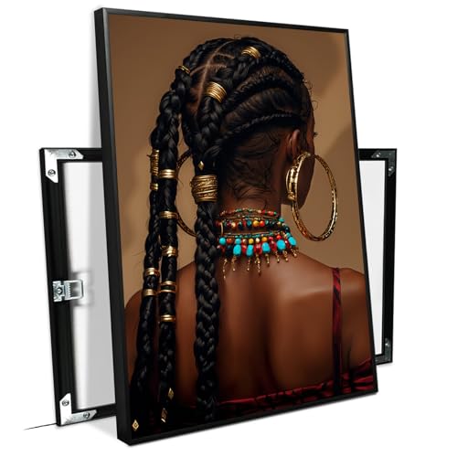African American woman mural trend black girl wall art poster
