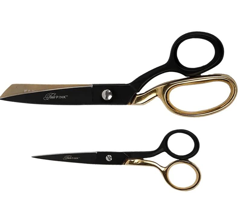 Amazon.com: Tula Pink Black and Gold Scissor Set