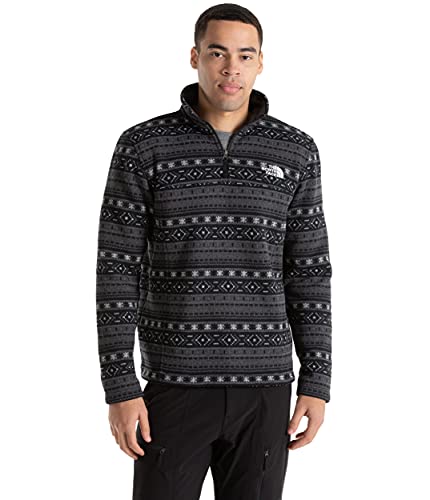 Image of THE NORTH FACE Men's Tsillan Zip Sweatshirt, TNF Black Fair Isle Print, Large