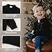 YOUNGER STAR Toddler Boy Girl Sweater Baby Fall Shirt Pullover Long Sleeve Knitted Sweatshirt Winter Warm Clothes (Black, 5-6T)