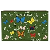 Mr. & Mrs. Panda 19x12cm Holzkiste Schmetterlinge - Geschenk, Blumen Motiv, Deko Wohnung, Dekoration, Truhe, Schatzkiste, Natur Motiv, Naturliebhaber, Natur, positive Botschaft, Schatulle, Dekokiste