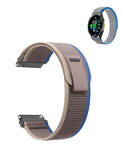 Correa de nylon para Garmin Forerunner 970 azul gris miniatura 1