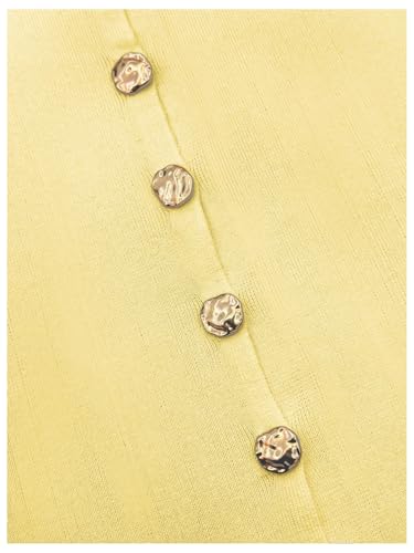 GORGLITTER Women's Sleeveless Sweater Knit Vest Tops Trendy Dressy Business Casual Metallic Button Up Cardigan Tops4