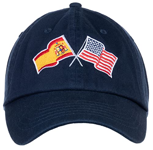 Image of Ann Arbor T-shirt Co. American Friendship Nations Flag Baseball Low Profile Dad Hat for Men Women