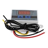 Housoutil Digitaler Temperaturregler mit LCD Display Programmierbarer Temperaturcontroller für Heiz...