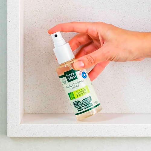 Desodorante Natural e Vegano com óleos essenciais de Melaleuca e Toranja, 24h de proteção, Sem Alumí