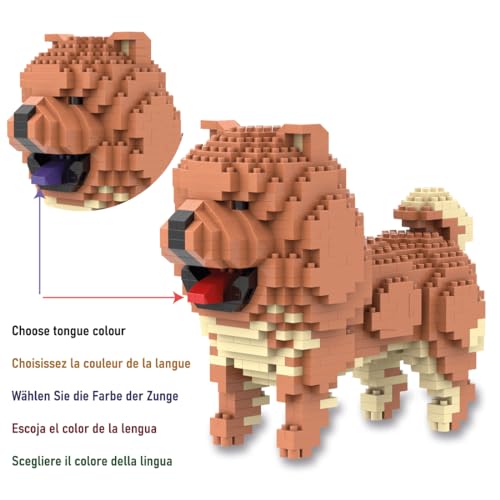 Atomic Building Figure to build with miniature blocks. Chow Chow Dog - Image 3