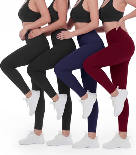 Tummy-Control Leggings, 4 Pack