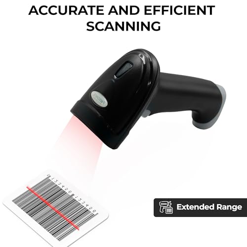 Scanner de codes-barres filaire 1D laser avec câble USB pour la caisse - 3
