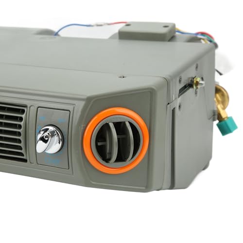 Gruppo Evaporatore Aria Condizionata Regolazione della Temperatura a 3 velocità Sotto il Cruscotto Evaporatore per Auto Camion Camper(DC24V 4A) (12V)