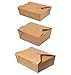 Produktbild DeinPack Speise Box Take Away I Bio Speisebox mit Faltdeckel 1000 ml I Pappschachtel rechteckig I braune Kraftkarton Schachtel kompostierbar I Einweg to Go Boxen 50 Stück