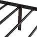 Amazon Basics Sturdy Heavy-Duty Non-Slip Platform Bed Frame King Size Storage, Steel Slat Support, Noise Free, Easy Assembly, 14 Inch Black