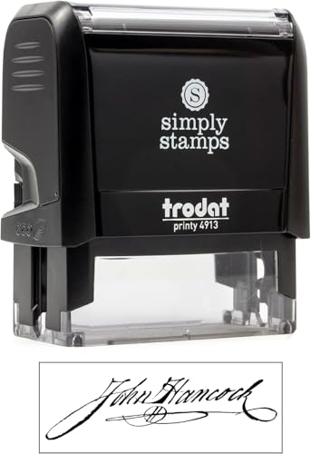 Custom Signature Stamp - Personalized Insignia - Self-Inking - Your Choice of 7 Ink Colors! (3, Medium) - Thumbnail 2