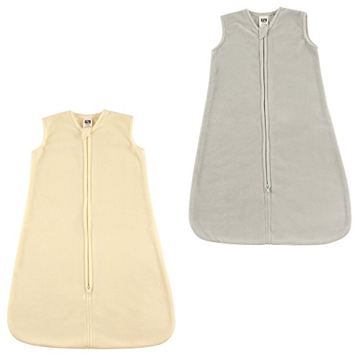 Hudson Baby Safe Sleep Fleece Wearable Sleeping Bag, /Gray and Cream, 18-24 Months