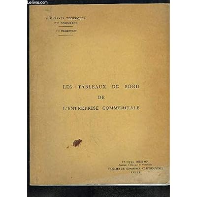 Les Tableaux de Bord de l'Entreprise Commerciale.