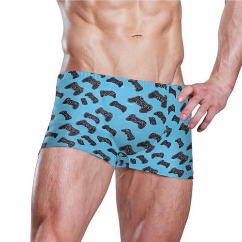 Game Consoles Mens Swim Trunk Swimwear Bathing Suit Swim Brief Square Leg Board Short S B04042743
