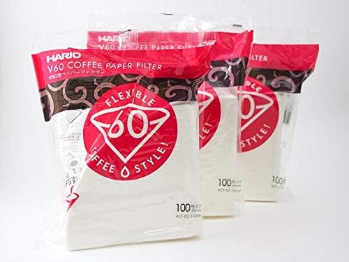 Kit Filtro Branco para Hario - V60 02-100 un (3 pacotes)